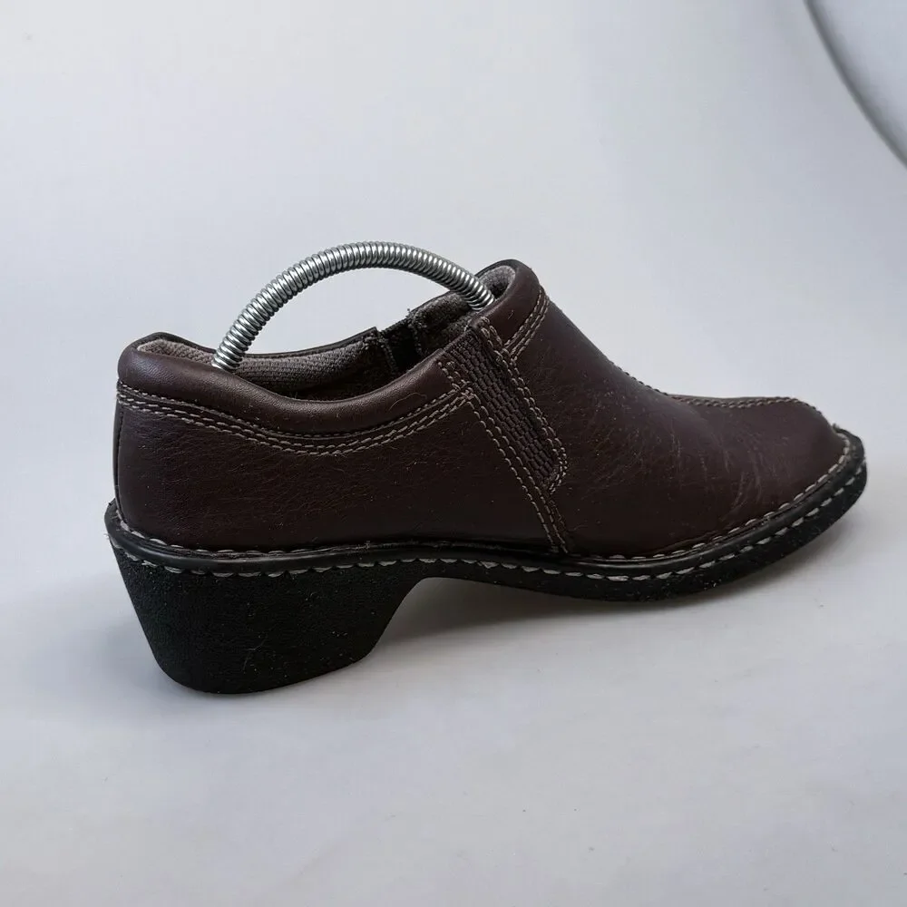 Eastland Amore 3096-02 Casual Brown Leather Heeled Boots Womens 6.5M EUC
